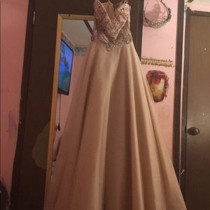 Blush ball gown dress
